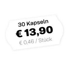 Klare Preisauszeichnung als Preis pro Kapsel